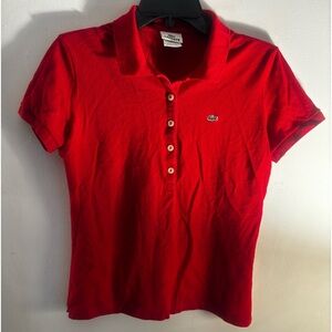 GAMEDAY!!! Women’s Lacoste cropped polo shirt